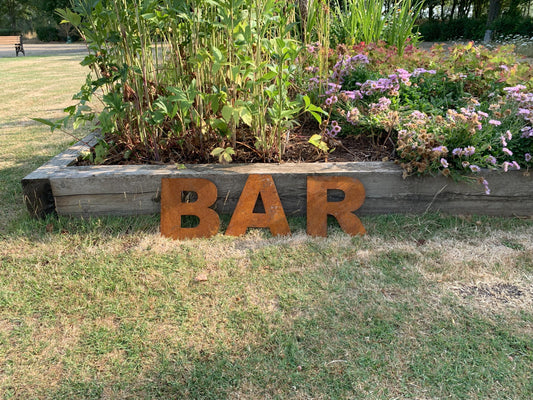 Decorative Rusty Letters