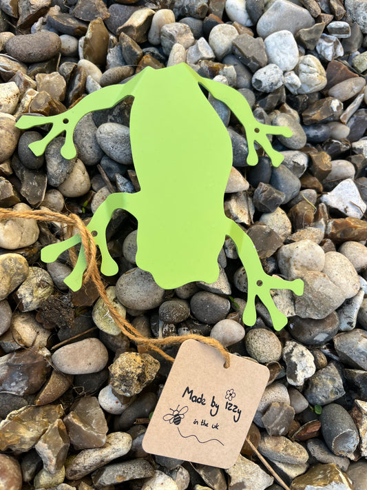 Metal Frog Wall Mount Garden Fence Decoration