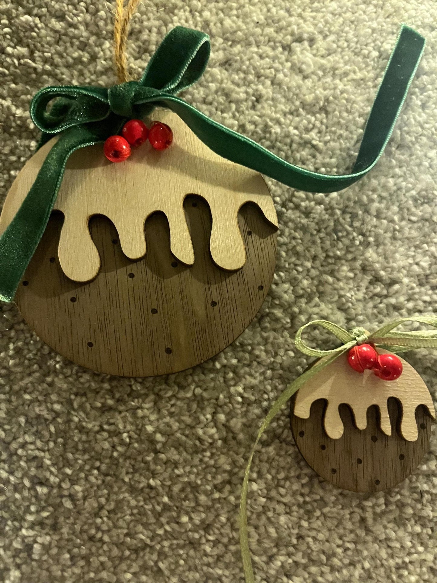 Mini Christmas pudding bauble