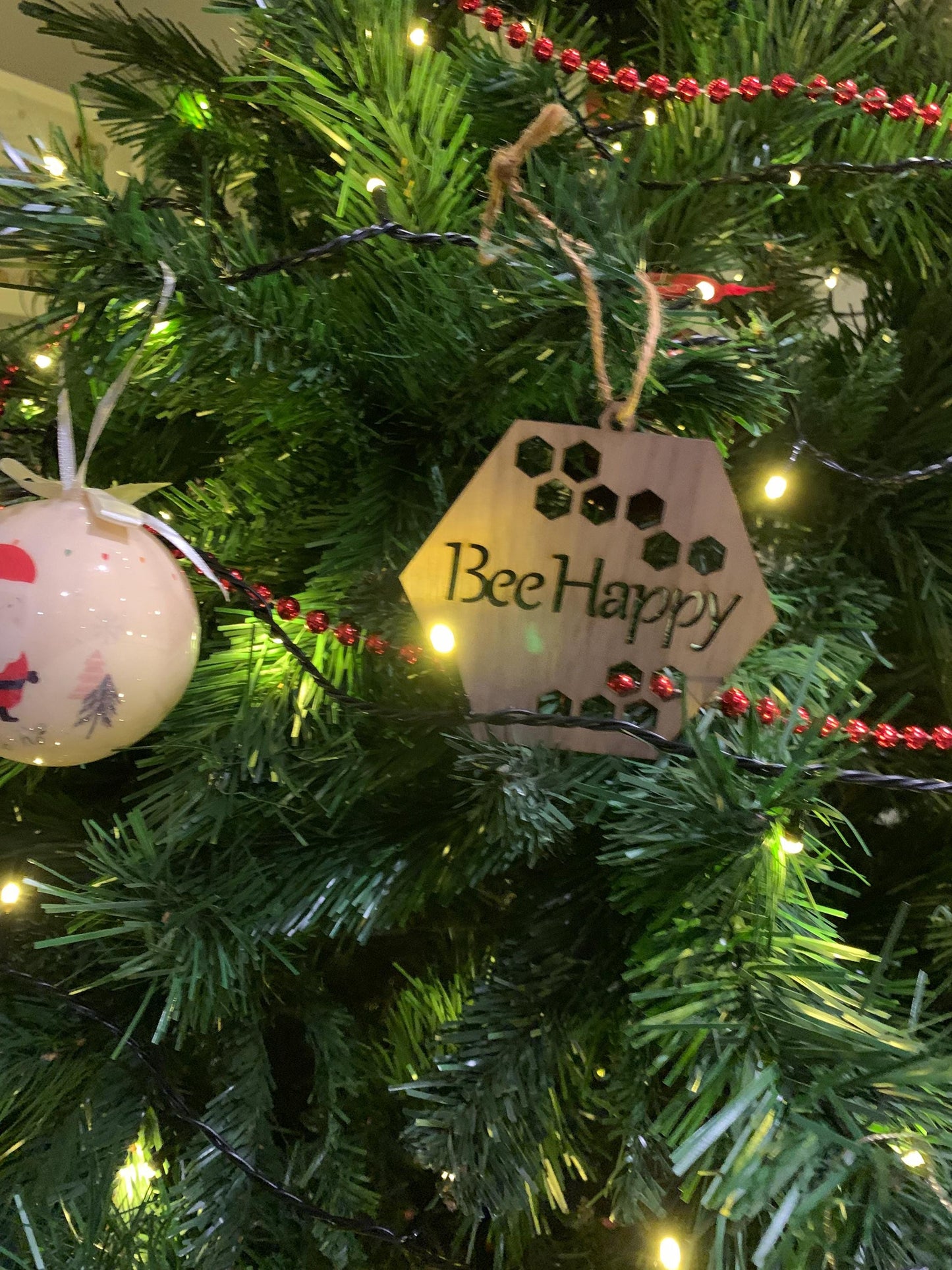 Bee happy hanging decoration