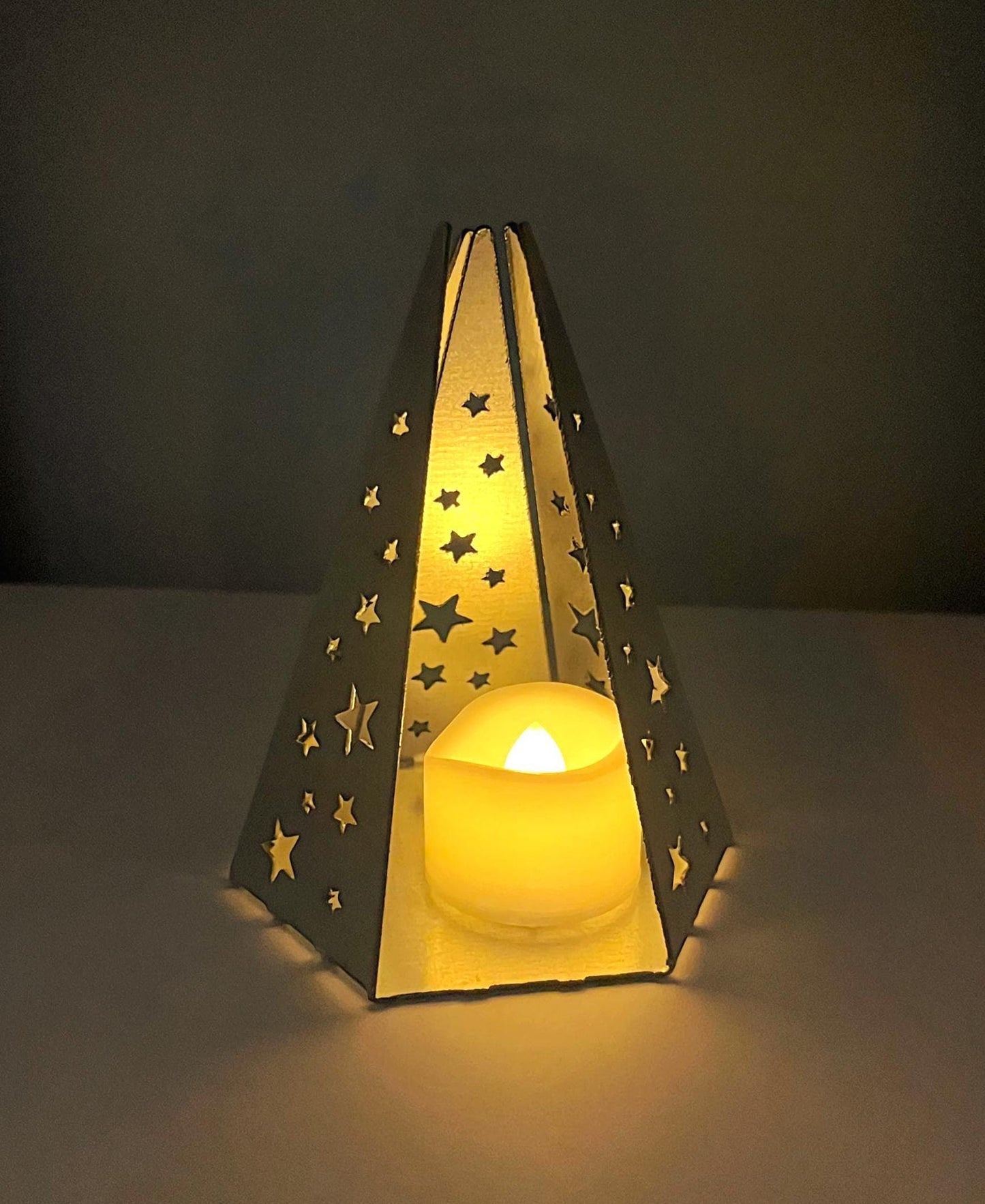 Winter Tree Fold Up Tealight Holder