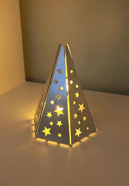 Winter Tree Fold Up Tealight Holder