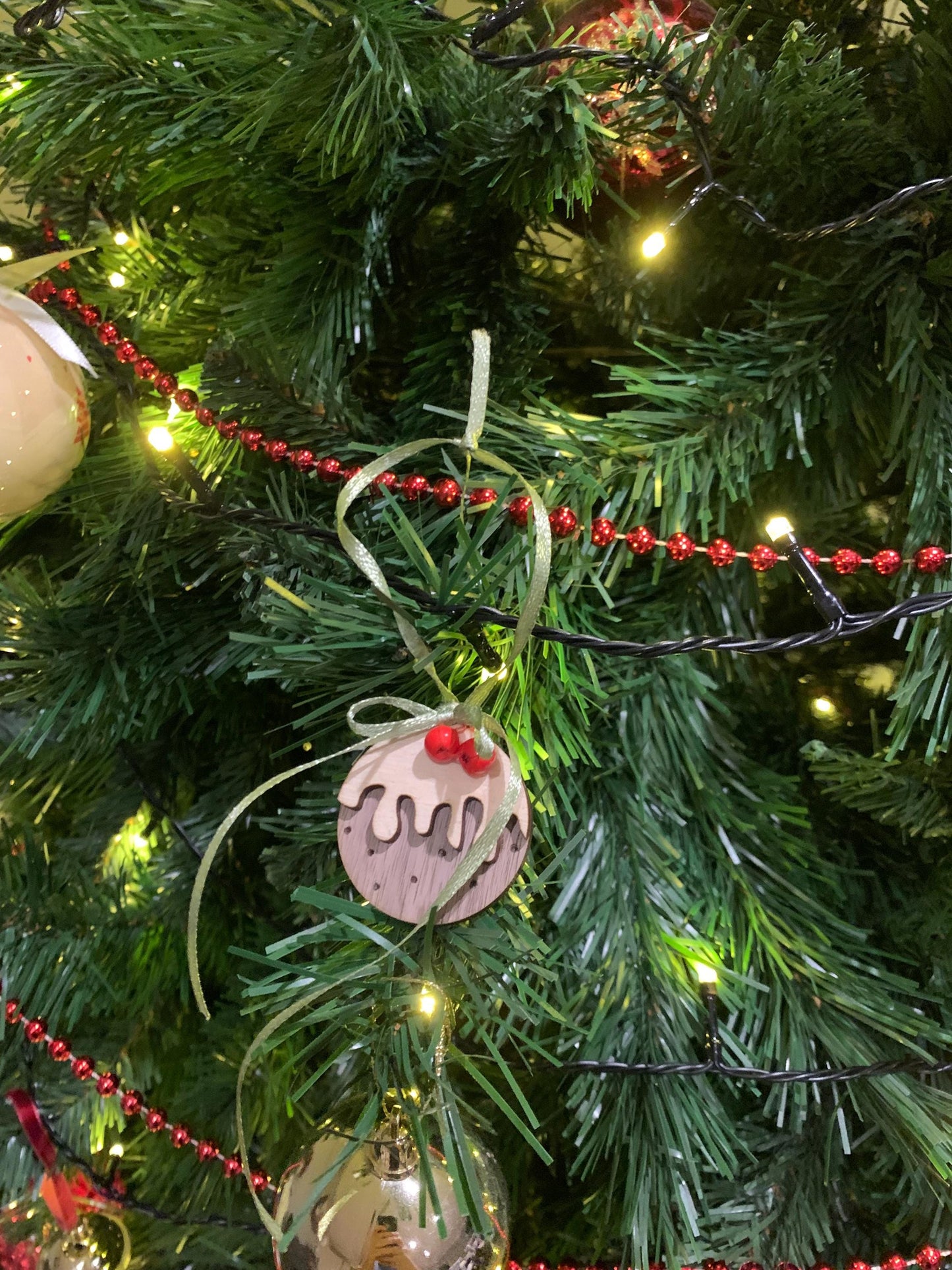 Mini Christmas pudding bauble