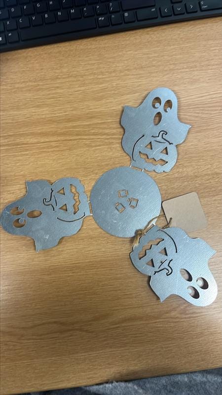 Ghost and Pumpkin Tea Light Holders