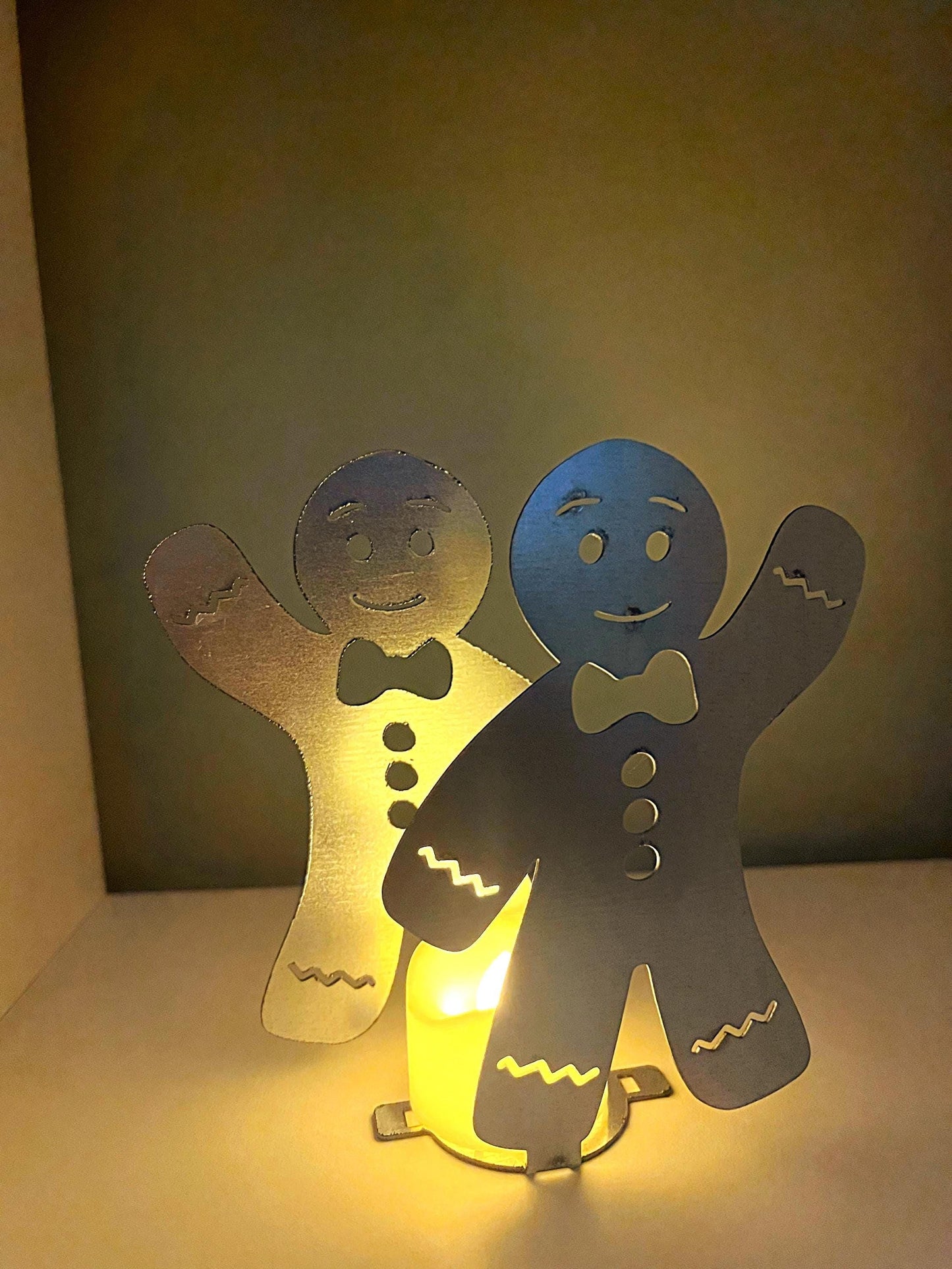 Gingerbread Man Tealight Holder