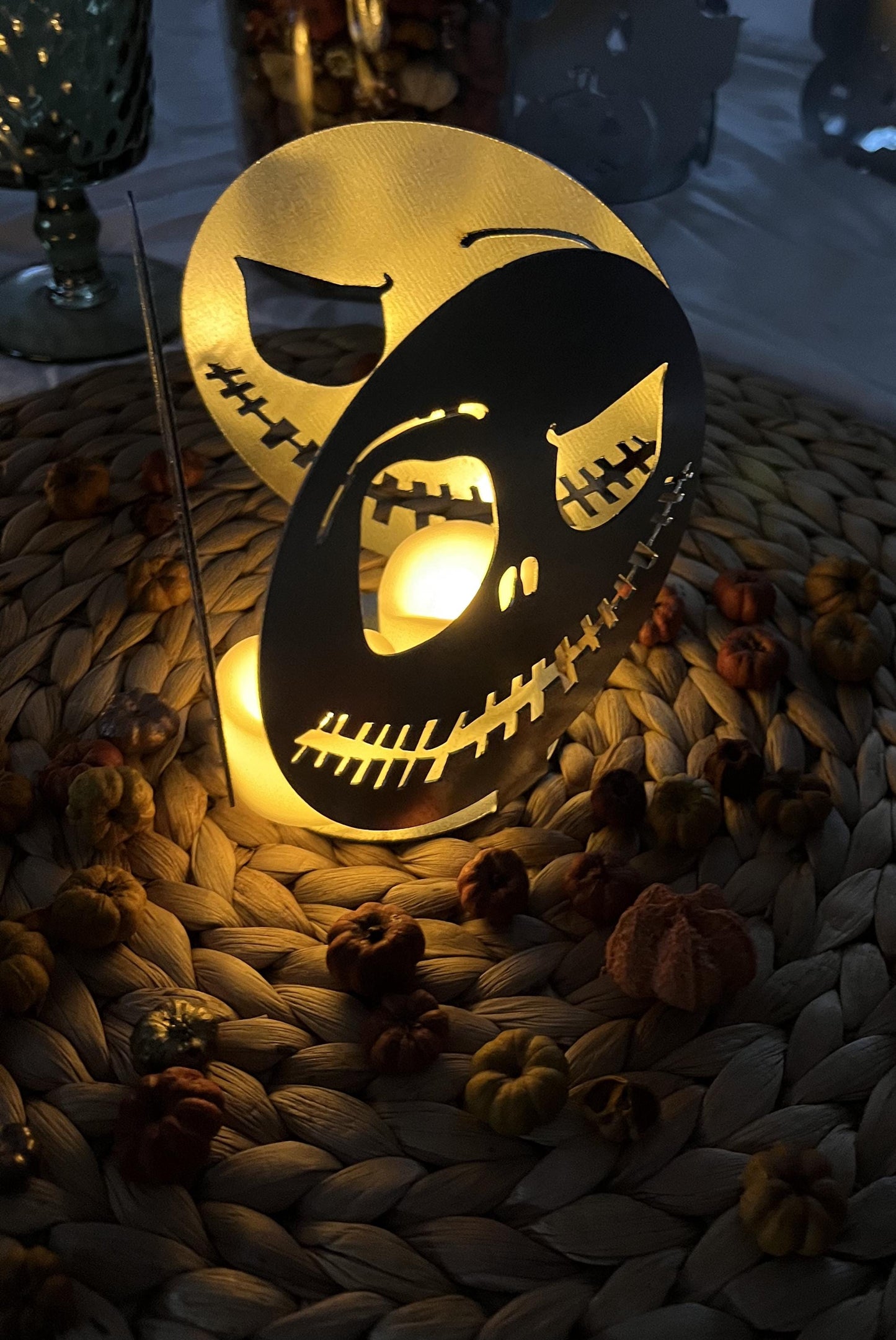 Scary Face Tea Light Holder