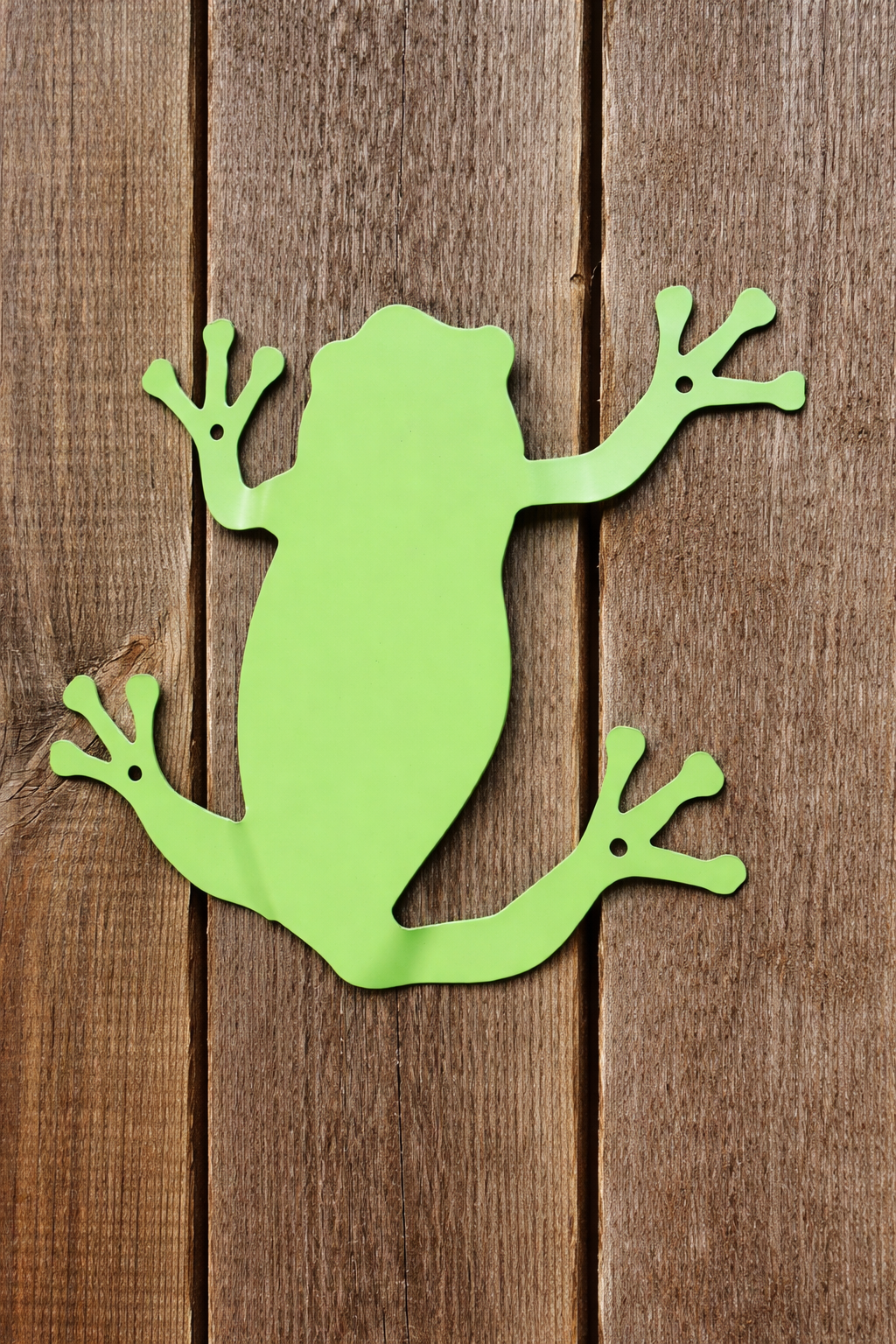 Metal Frog Wall Mount - Garden Fence Decoration