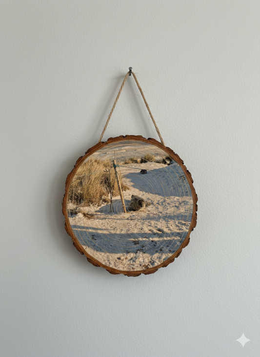 Wooden Log Slice Personalised Hanging Decoration