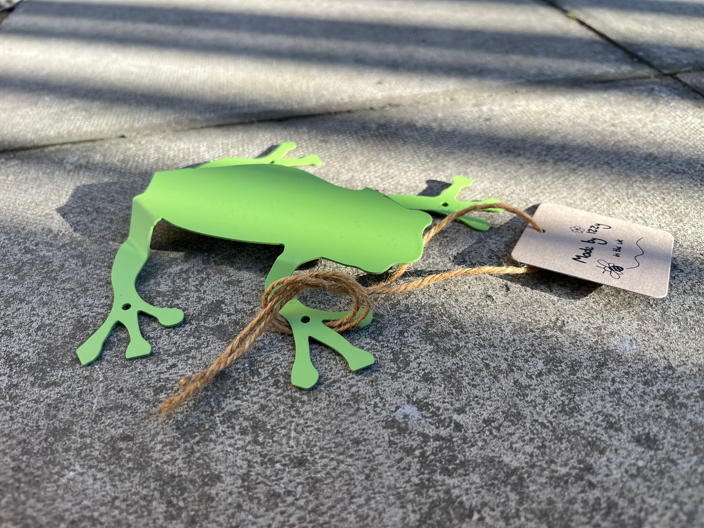 Metal Frog Wall Mount Garden Fence Decoration
