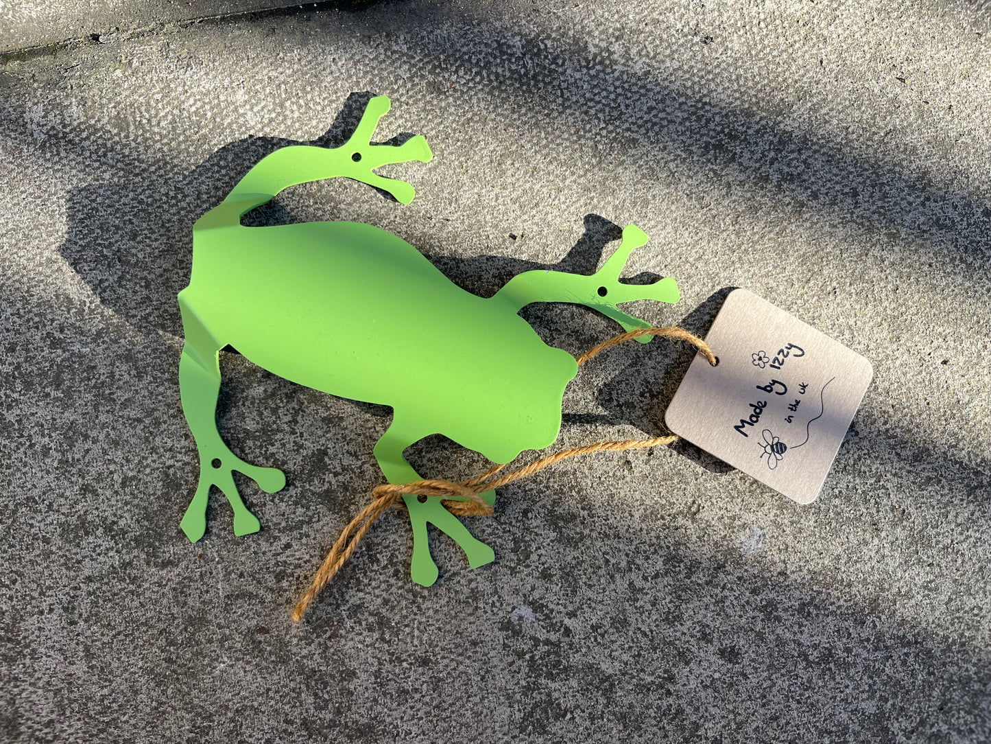 Metal Frog Wall Mount Garden Fence Decoration