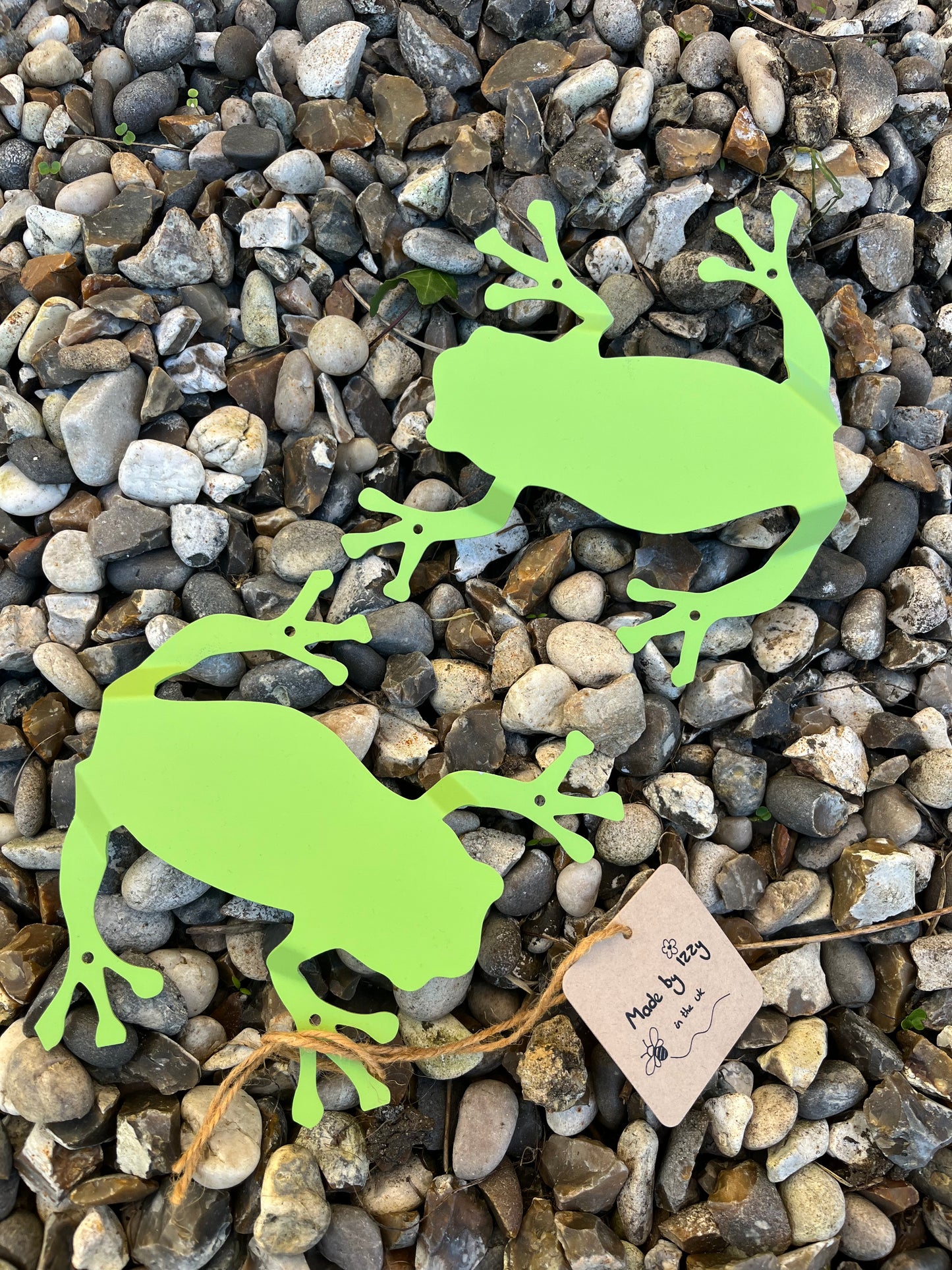Metal Frog Wall Mount Garden Fence Decoration