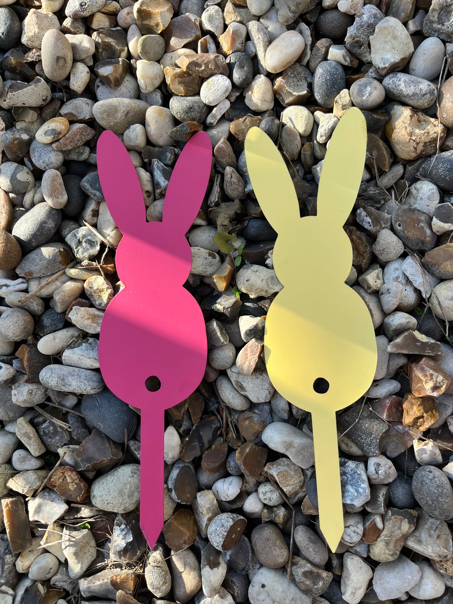 Painted Bunny Garden Stake Outdoor Spring Decoration