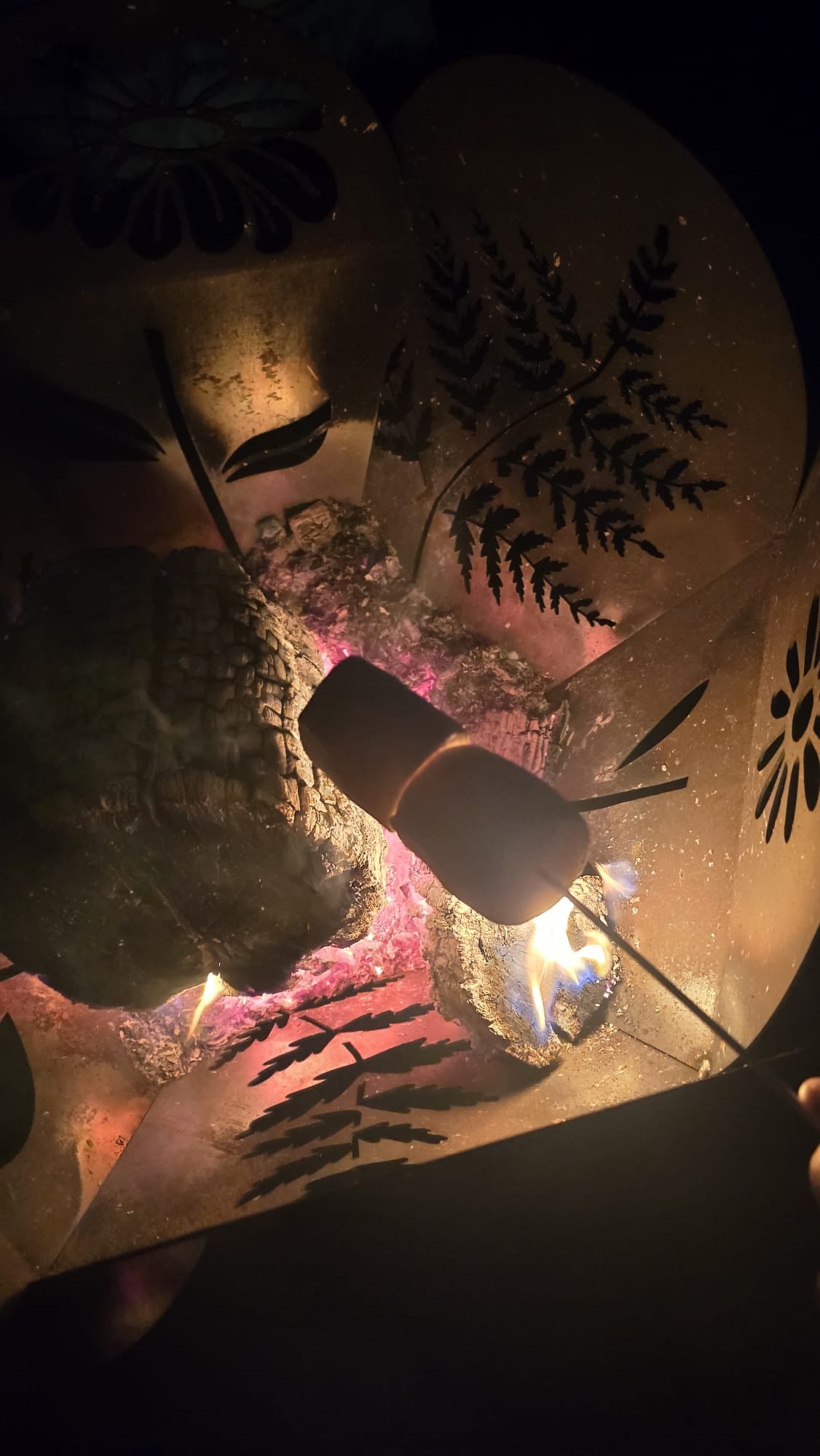 Floral and Ferns Fire Bowl