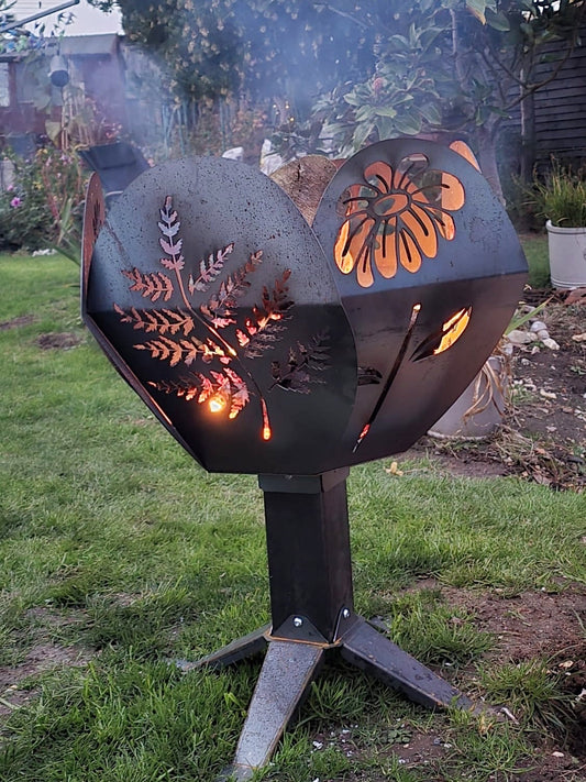 Floral and Ferns Fire Bowl