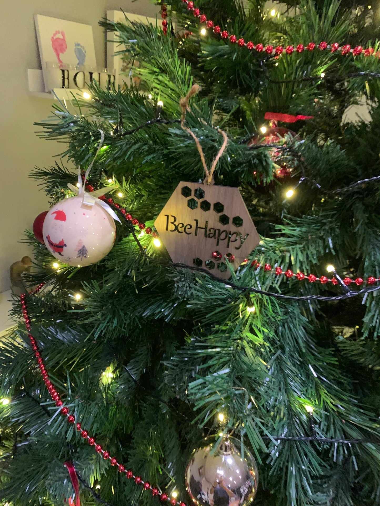 Bee happy hanging decoration