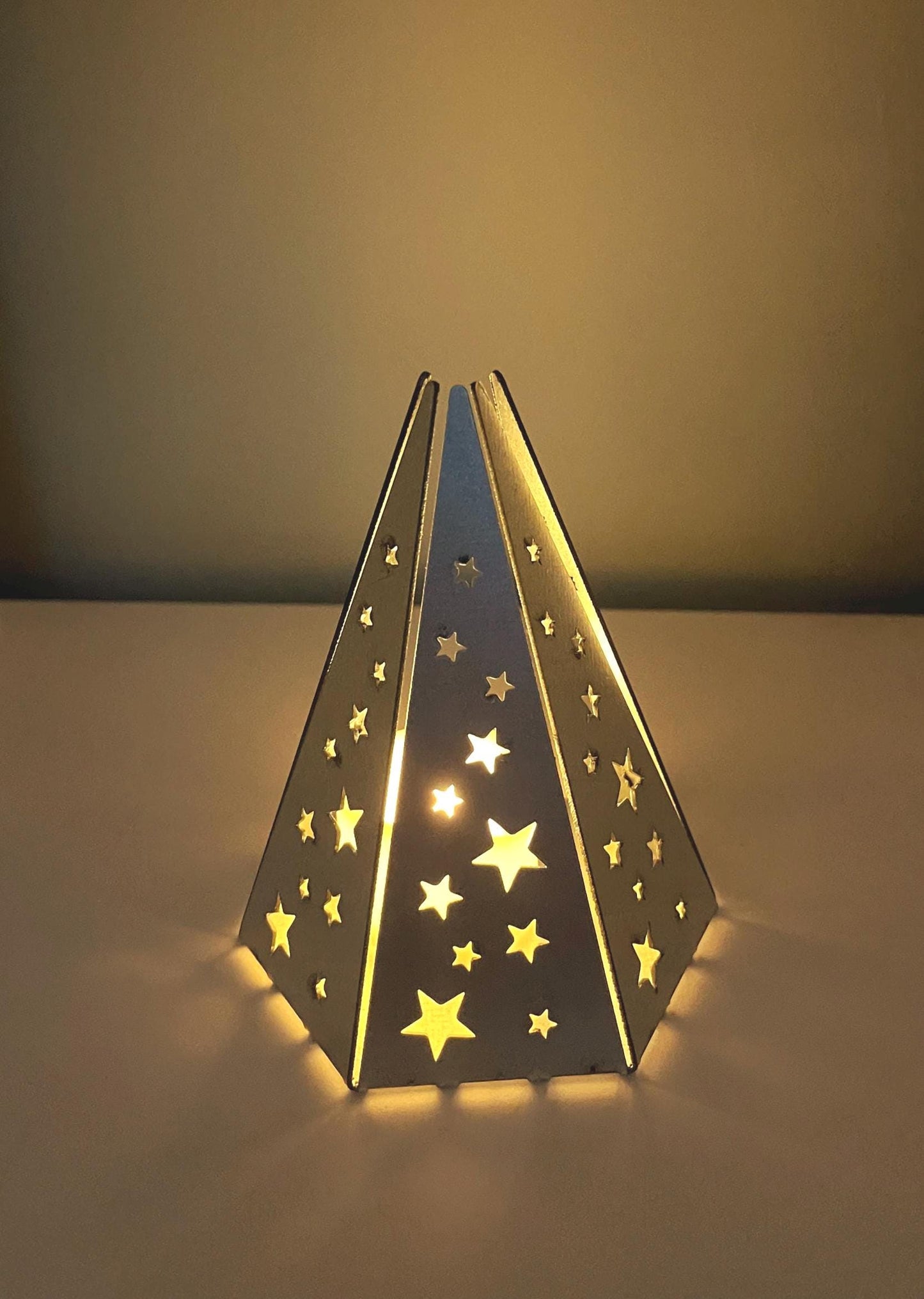 Winter Tree Fold Up Tealight Holder