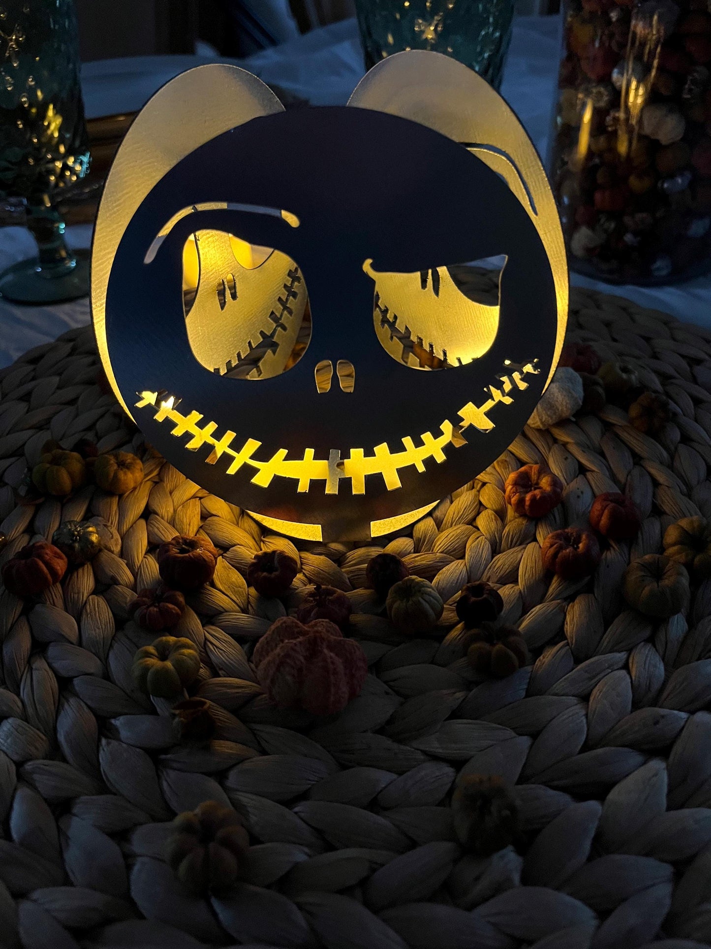 Scary Face Tea Light Holder