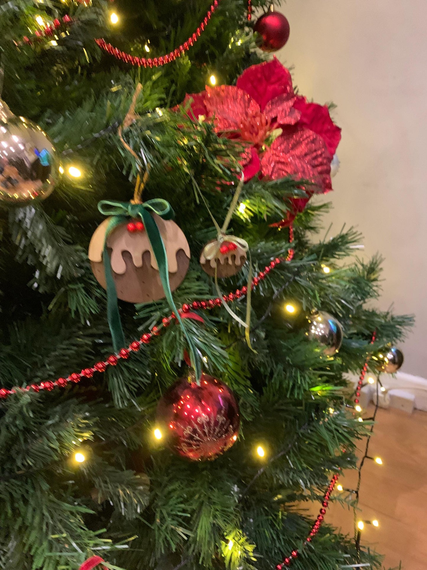 Mini Christmas pudding bauble