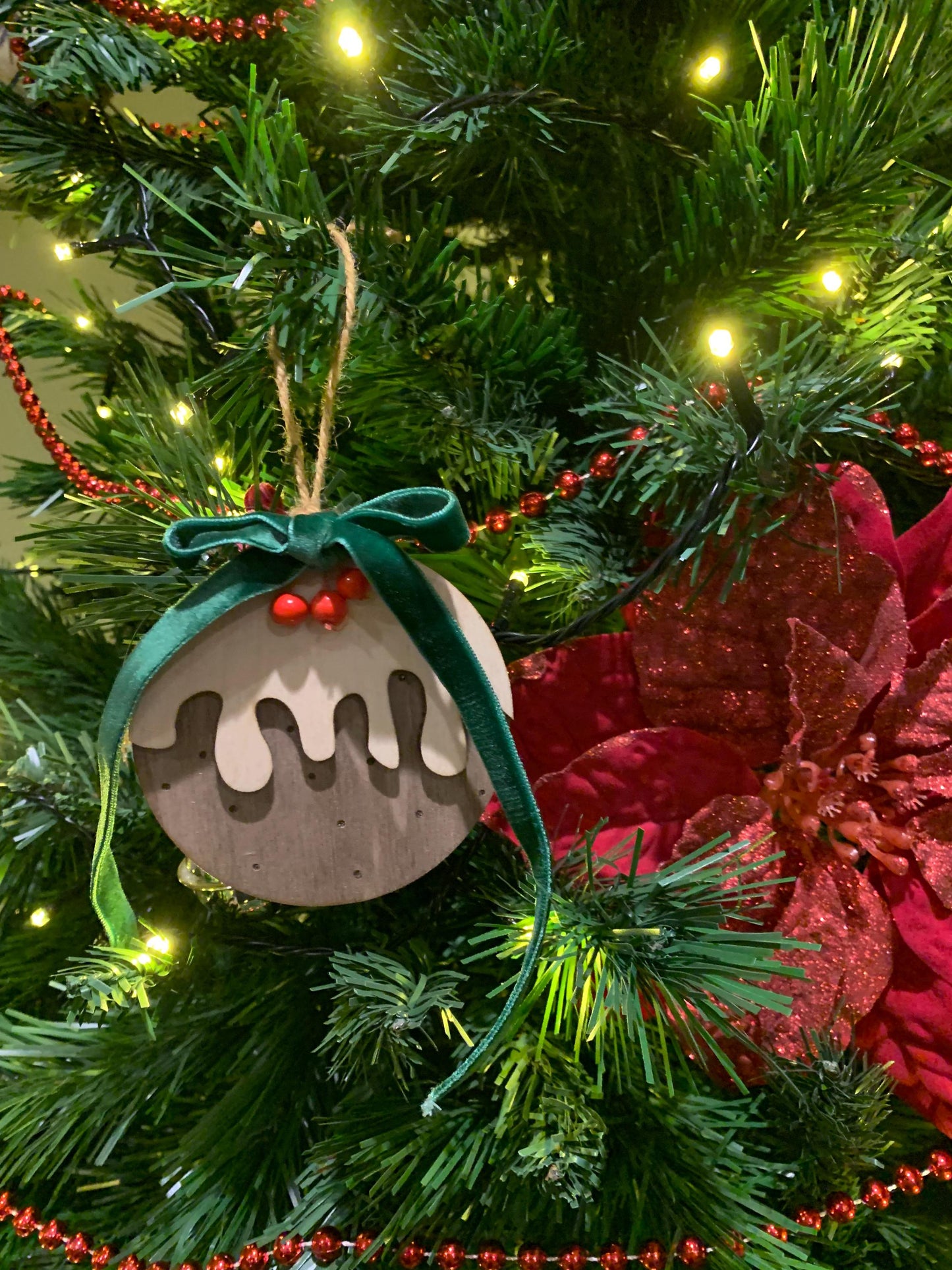 Christmas pudding bauble