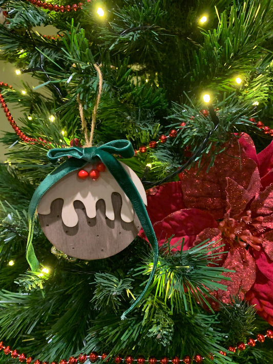 Christmas pudding bauble