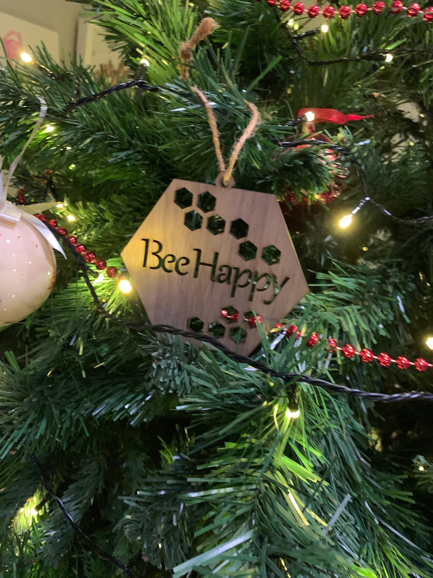 Bee happy hanging decoration