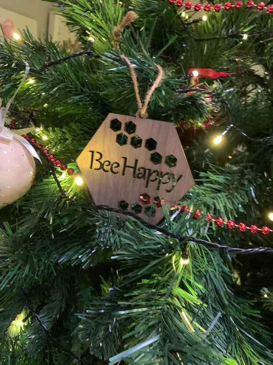 Bee happy hanging decoration