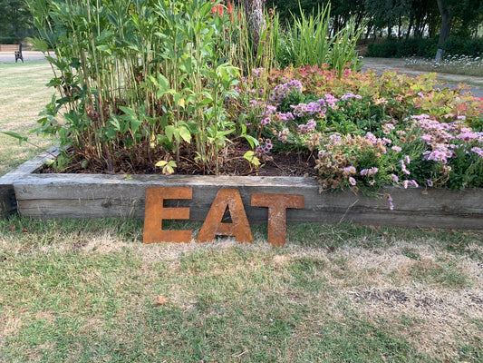 Decorative Eat Rusty Letters