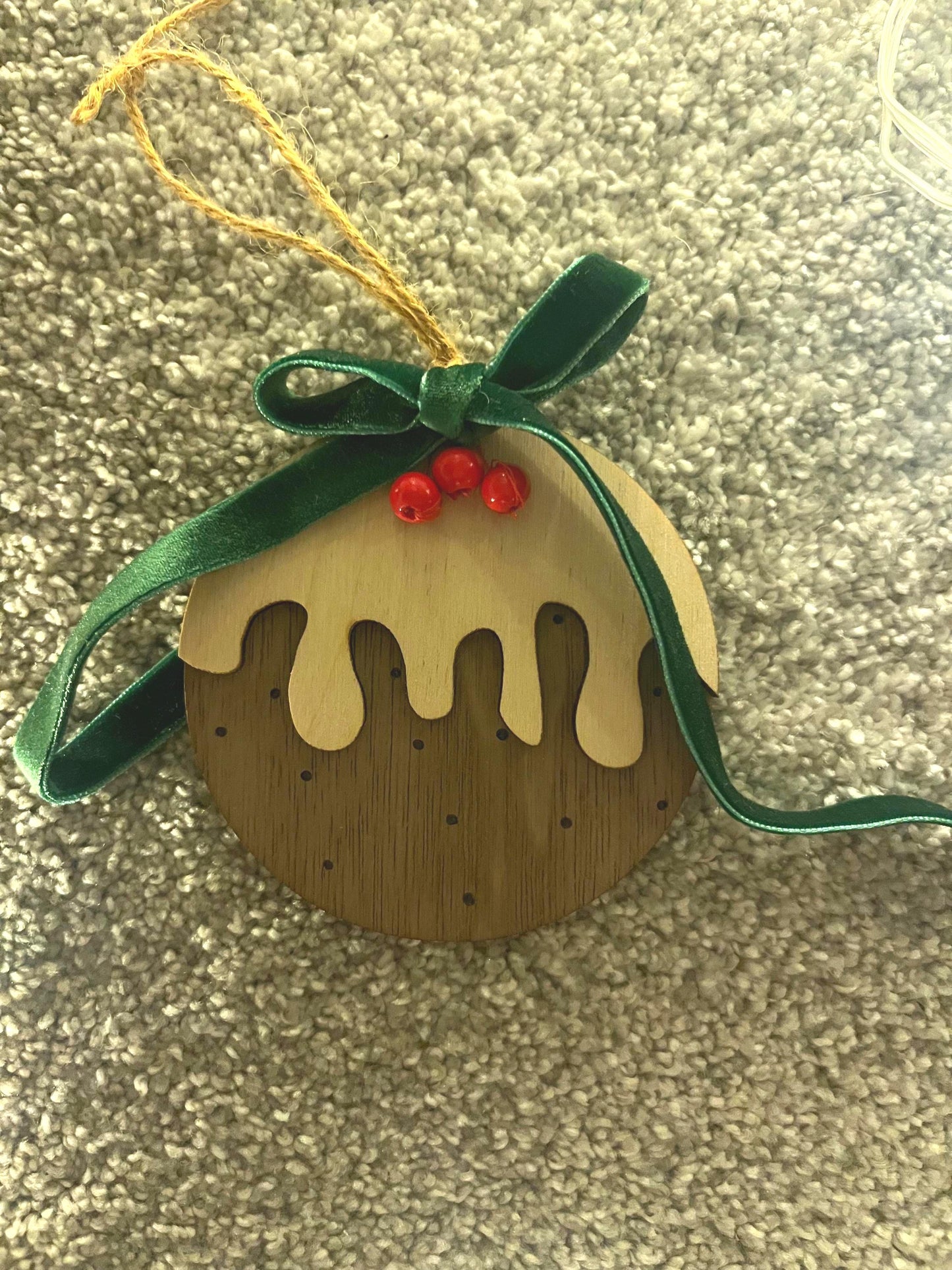 Christmas pudding bauble