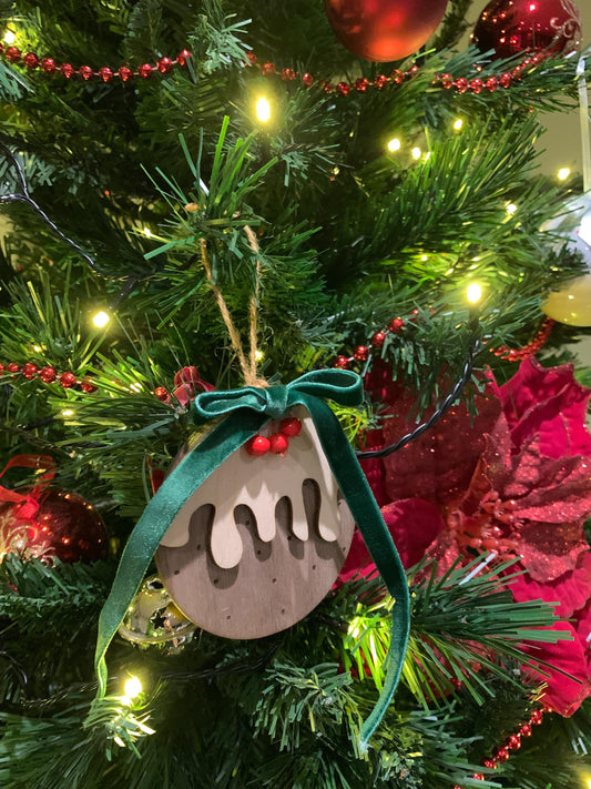 Christmas pudding bauble