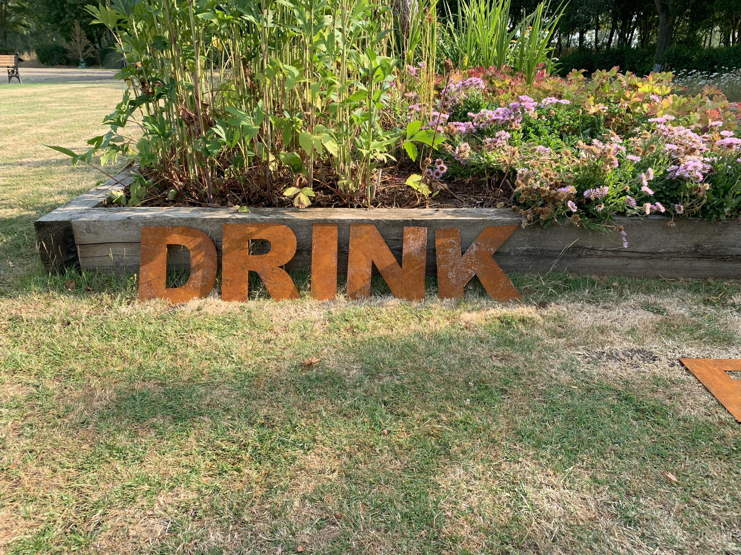 Decorative Drink Rusty Letters